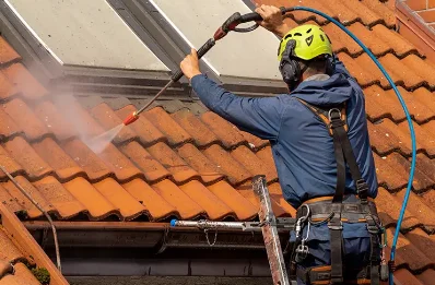 Démoussage et hydrofuge de toiture à Larroque